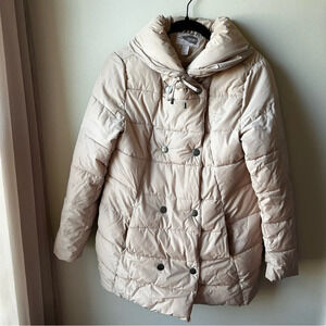 Forever21 - Cream Puffer Coat